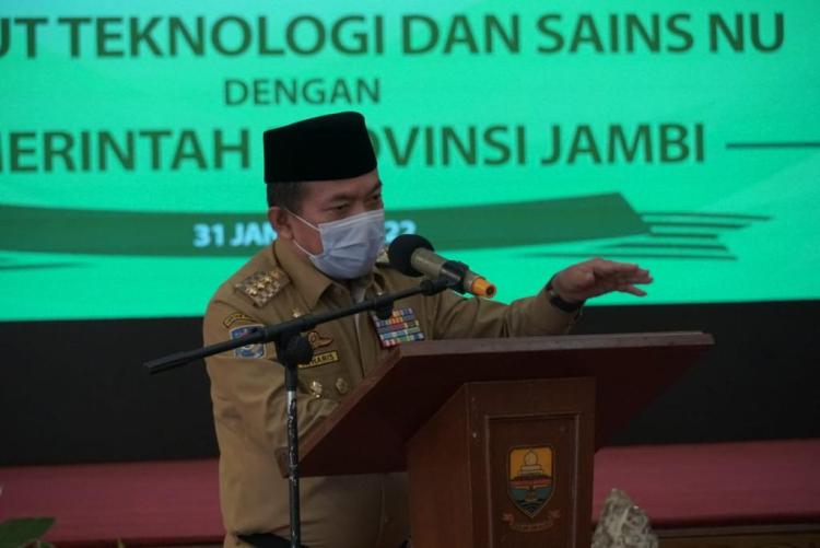 Gubernur Jambi Dorong ITS-NU Jadi Perguruan Tinggi Unggul dan Berciri Khas.