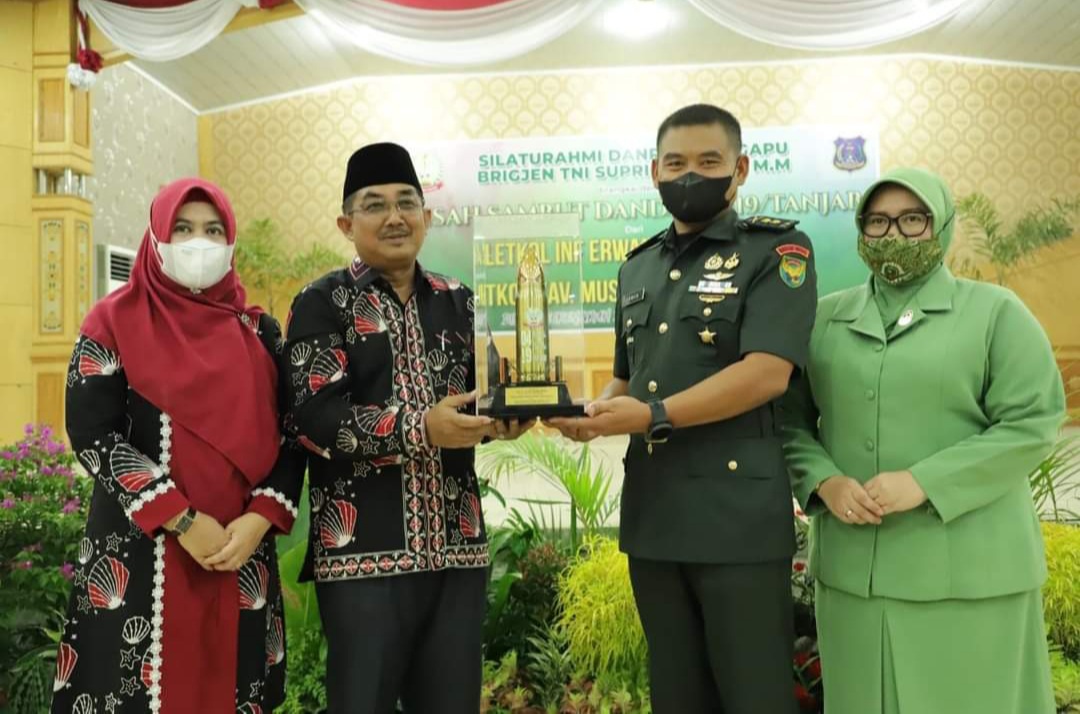 Pemkab Tanjab Barat Gelar Silahturahmi Bersama Danrem 042/Gapu dan Pisah Sambut Dandim 0419/Tanjab