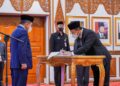 Al Haris Lantik Empat Pejabat Tinggi Pratama