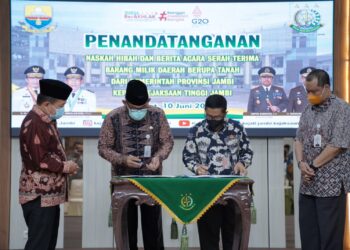 AL HARIS: HIBAH TANAH WUJUD DUKUNGAN PEMPROV PADA KEJAKSAAN