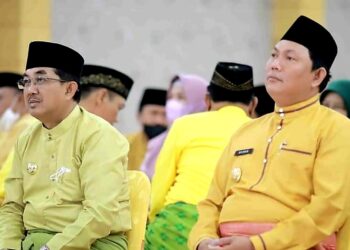 Bupati Tanjabbar Ikuti Upacara Harlah Pancasila Secara Virtual Reality Bersama Wabup 