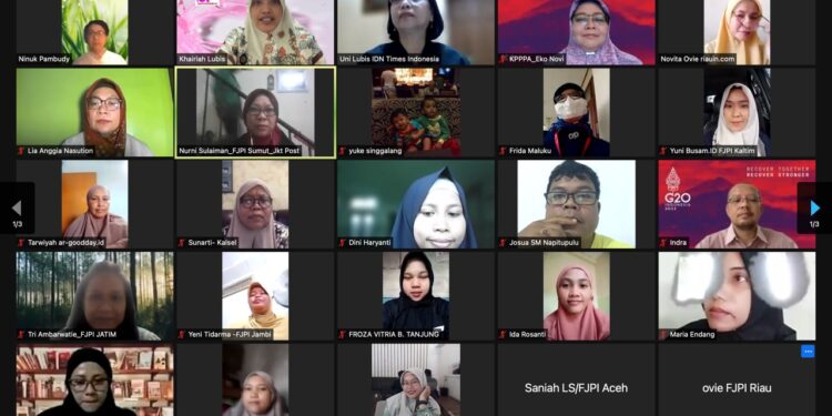 Paparkan Hasil Survey, FJPI Bersama KemenPPPA Ungkap Permasalahan Perempuan Jurnalis di Masa Pandemi