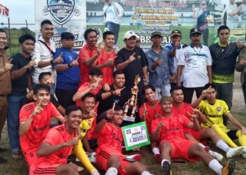 Tim Pematang Lumut Juara Turnament Sepak Bola Pematang Lumut Cup 2022,