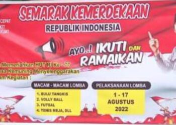 Dalam Rangka HUT RI Ke-77, Desa Kemuning Gelar Acara Semarak Kemerdekaan