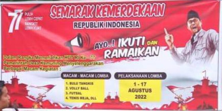 Dalam Rangka HUT RI Ke-77, Desa Kemuning Gelar Acara Semarak Kemerdekaan