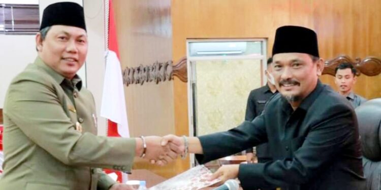 Wakil Ketua Pimpin Rapat Paripurna Pertama DPRD Pengantar Raperda Perubahan APBD TA-2022