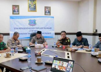 Wabup Hairan Ikuti Rakor Pengendalian Inflasi Daerah Bersama Mendagri