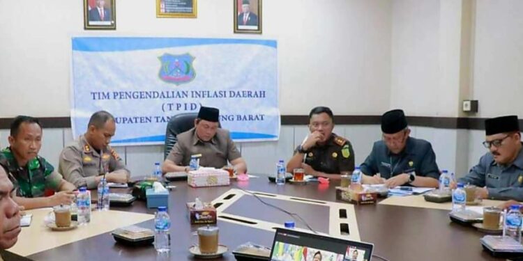 Wabup Hairan Ikuti Rakor Pengendalian Inflasi Daerah Bersama Mendagri