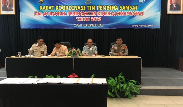 Rakor Tim Pembina Samsat Semester I BPK-PD Provinsi Jambi