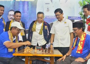 Buka Kejurprov Catur Tahun 2022, Bupati Didampingi Ucok Mora 