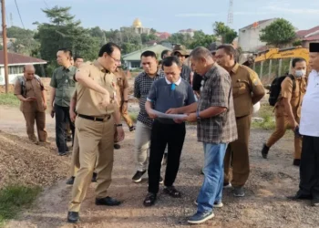 Gubernur Al Haris Cek Progres Pembangunan Gedung Baru SMAN 12 Kota Jambi