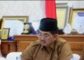 Bupati Anwar Sadat Ikuti Rakor Pengendalian Inflasi Daerah Secara Virtual