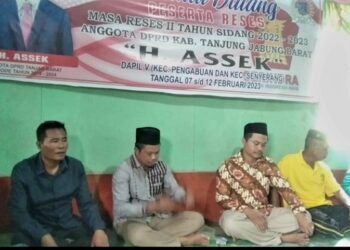 Reses ke Dapil V, H. Assek Tampung Aspirasi Masyarakat Senyerang dan Pengabuan