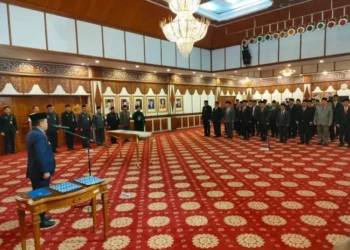 Gubernur Al Haris Resmi Lantik 54 Pejabat Eselon III