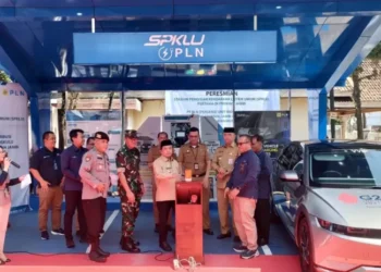 Pertama di Jambi, Gubernur Al Haris Resmikan SPKLU Bebas Polusi Udara dan Suara