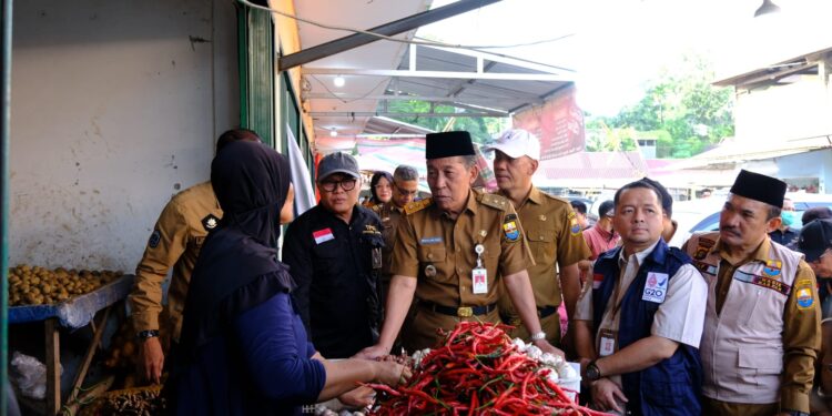 H – 3 Idul Fitri, Wagub Sidak Pasar Pastikan Harga Bahan Pokok Stabil dan Stok Aman
