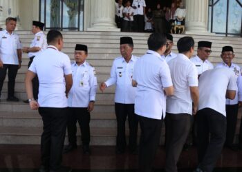 Pimpin Upacara Pasca Lebaran, Al Haris Tekankan Kedisiplinan Guna Tingkatkan Kinerja