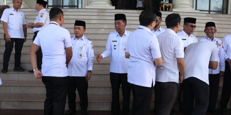 Pimpin Upacara Pasca Lebaran, Al Haris Tekankan Kedisiplinan Guna Tingkatkan Kinerja