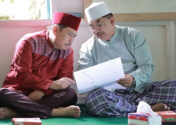 Bersama Bipati Ketua DPRD Tanjabbar Kunjungi Mushola Ar-Rahman Desa Pematang Lumut