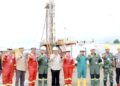 Hadiri Seremoni Pemboran PetroChina, Bupati Apresiasi Kinerja SKK Migas dan PetroChina