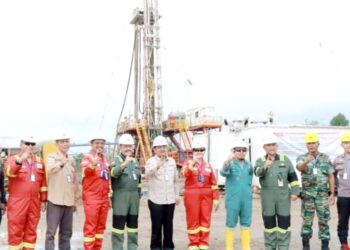 Hadiri Seremoni Pemboran PetroChina, Bupati Apresiasi Kinerja SKK Migas dan PetroChina