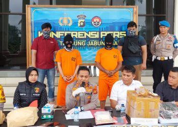 Diamankan Polres Tanjab Barat, Dua Terduga Penyalahguna Sabu Diancam Hukuman Mati