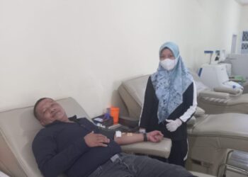 Peduli Kemanusiaan, Pasi Intel Satbrimob Polda Jambi Donor Darah ke PMI