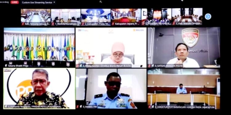 Sekda Agus Sanusi Kembali Ikuti Rakor Rutin Pengendalian Inflasi Daerah