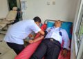 Sambut HUT Kemenkumham ke 78, Lapas dan Kanim Kuala Tungkal Gelar Donor Darah