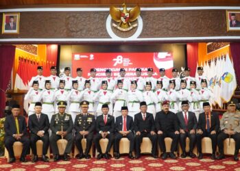 Kukuhkan Pasukan Merah Putih, Al Haris: Jalankan Tugas, Semangat, Tegakkan Kedisiplinan
