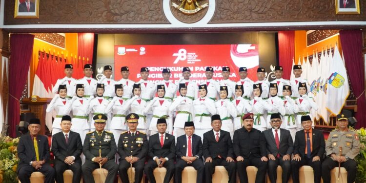 Kukuhkan Pasukan Merah Putih, Al Haris: Jalankan Tugas, Semangat, Tegakkan Kedisiplinan