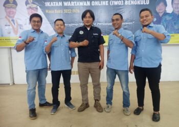PW IWO Jambi Hadiri Pelantikan Pengurus Wilayah Ikatan Wartawan Online Bengkulu