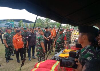 Edi Purwanto Dampingi KASAD Gelar Personel dan Perlengkapan Satgas Karhutla di Provinsi Jambi