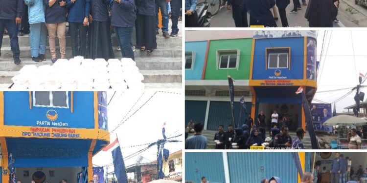 Ringankan Beban Masyarakat, Nasdem Tanjabbar Kembali Gelar Jumat Berbagi