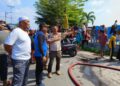 Anwar Sadat Tinjau Lokasi Kebakaran Simpang Pahlawan Kualatungkal