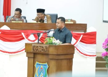 DPRD Tanjabbar Gelar Paripurna Ke-II Renperda APBD TA 2024 Dengarkan Pandangan Fraksi-fraksi 