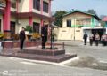Dansat Brimob Polda Jambi Pimpin Apel Kesiapan Personil dan Sarpras OMB 2023-2024 di Polres Kerinci