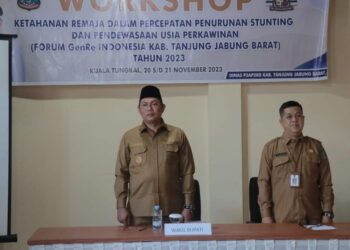 Hairan Buka Secara Resmi Workshop Ketahanan Remaja dalam Percepatan Penurunan Stunting