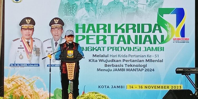 Hadiri Puncak HKP Ke-51, Al Haris : Pertumbuhan Ekonomi Provinsi Jambi 1,9 Persen Disumbangkan dari Sektor Pertanian