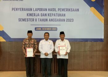 Hadiri Penyerahan LHP Semester II TA 2023, Ketua DPRD Minta Pemprov Segera Tindaklanjuti Temuan BPK