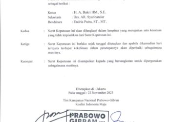 Eks Koruptor OTT Ketok Palu Jambi, Tempati Posisi Strategis TKD Capres – Cawapres Prabowo – Gibran