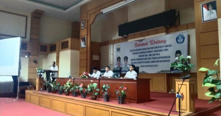 Dalam Upaya Peningkatan Mutu Pendidikan dan Kinerja ASN Dilingkup Pemerintah Provinsi Jambi, Diknas Gelar Sosialisasi E-Kinerja