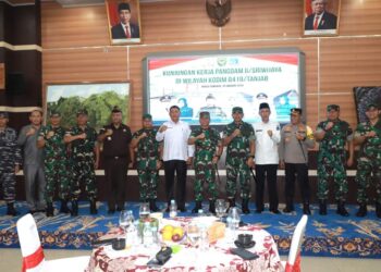 Hairan Bersama Forkopimda Sambut Kunker Pangdam II/Sriwijaya