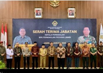 Hadiri Serah Terima Jabatan Kepala BPK Perwakilan Provinsi Jambi, Ketua DPRD Jambi: Tetap Bangun Koordinasi dan Komunikasi