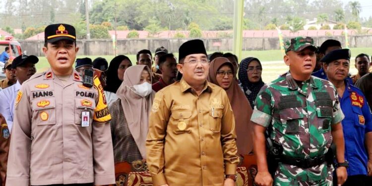 Anwar Sadat Resmikan Pos Damkar Kecamatan Tebing Tinggi