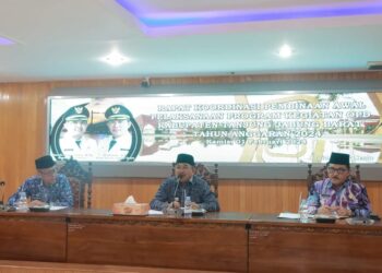 Bupati Anwar Sadat Pimpin Rakor Pembina Awal Pelaksanaan Program Kegiatan OPD