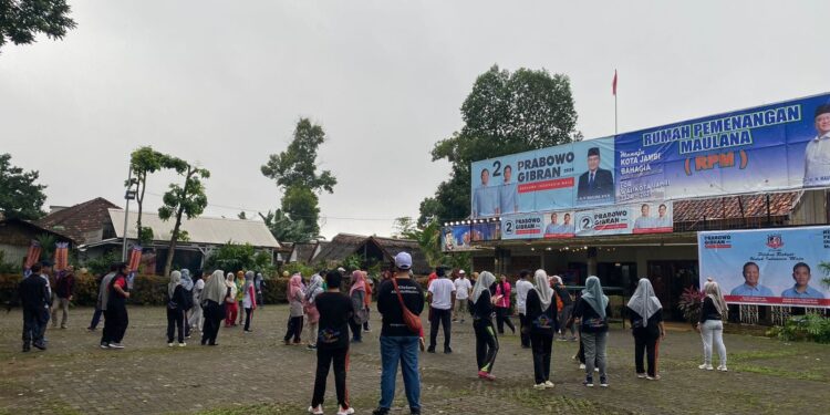 Walaupun Diguyur Hujan, Pujakesuma Jambi Sukses Gelar Senam Pagi di RPM
