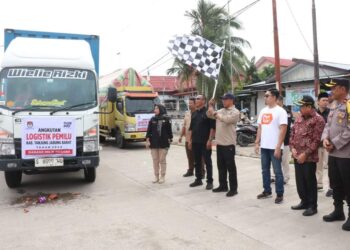 Wakili Bupati, Plh Sekda Lepas Distribusi Logistik Pemilu
