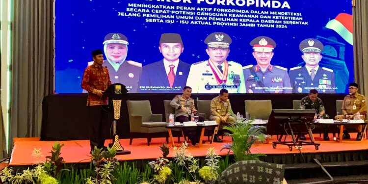 Ketua DPRD Jambi Hadiri Rakor Deteksi Potensi Ganguan Kamtibmas Jelang Pemilu