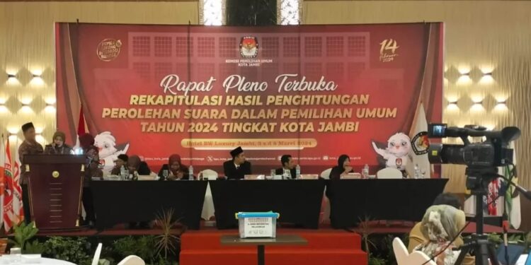Rapat Pleno KPU Selesai, Ini Daftar 45 Caleg DPRD Kota Jambi Terpilih Periode 2024-2029